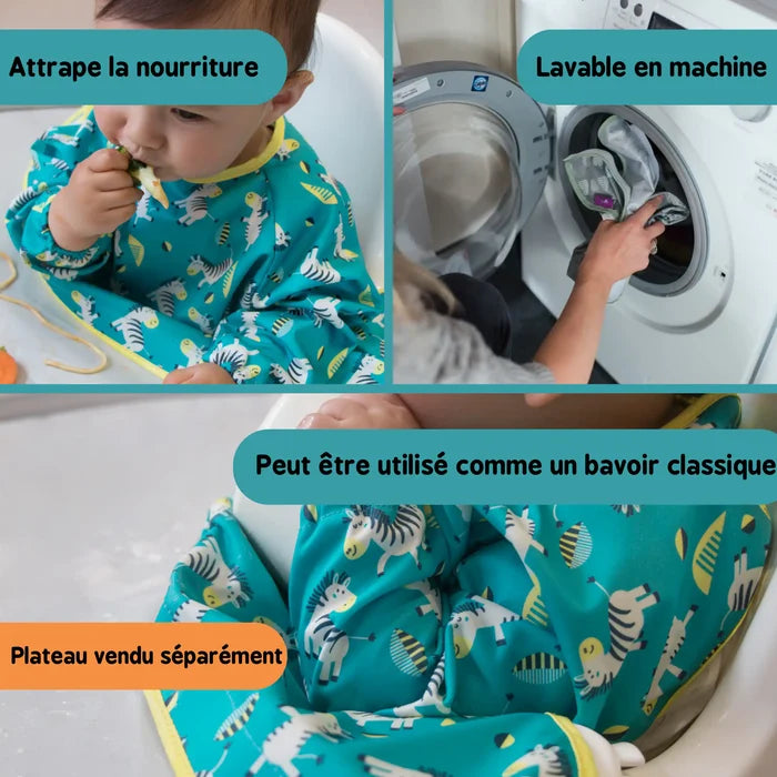 2 Bavoirs Supplémentaires du Kit Bavoir et Plateau - Zébre & Renard