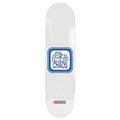411 Chaos White EX7 8.5" Skateboard Deck