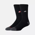 New Balance Active Premium Black Emb Shoe Logo 2 Pack Socks