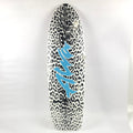 Alva Skateboards Cheetah Print Black/White/Blue 10" Shaped Skateboard Deck
