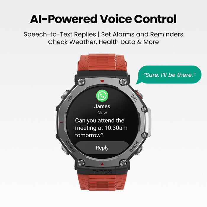 Amazfit T-Rex 3 AI voice control