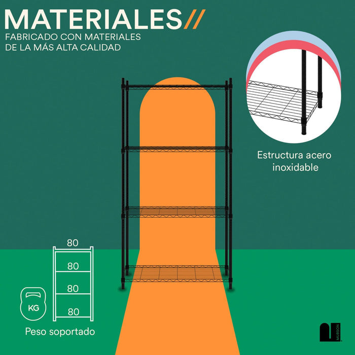 #Repisas_4 Niveles