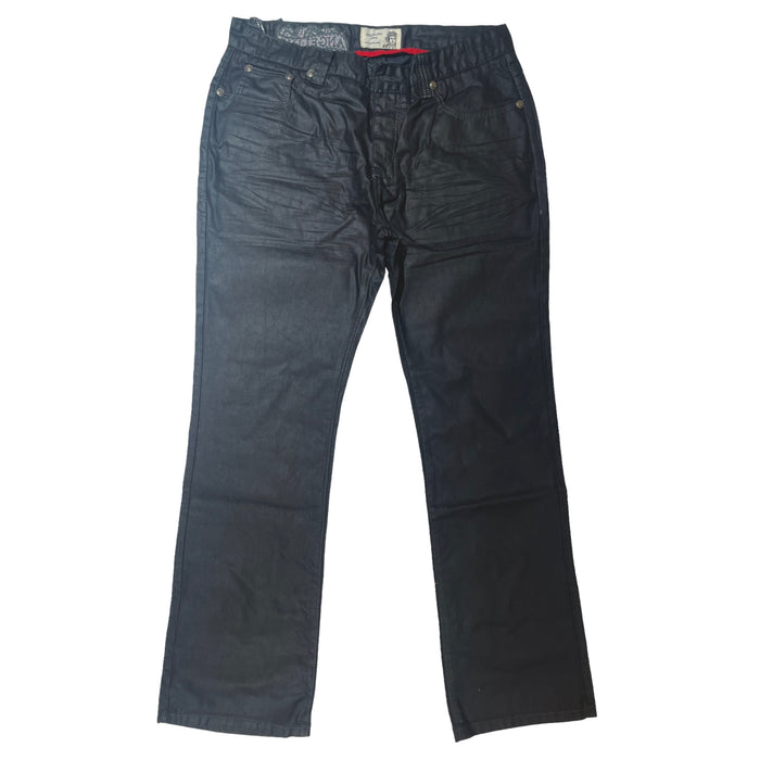 Angelino 'RIO' Charcoal Wax High End Denim Jeans