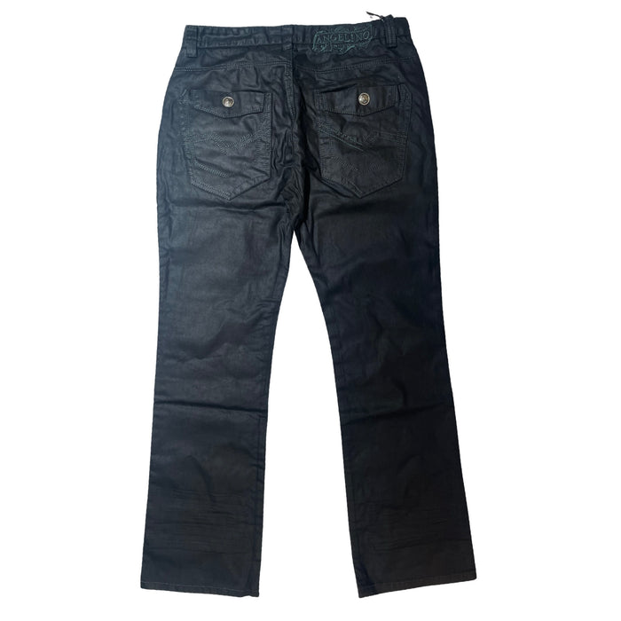 Angelino 'RIO' Charcoal Wax High End Denim Jeans