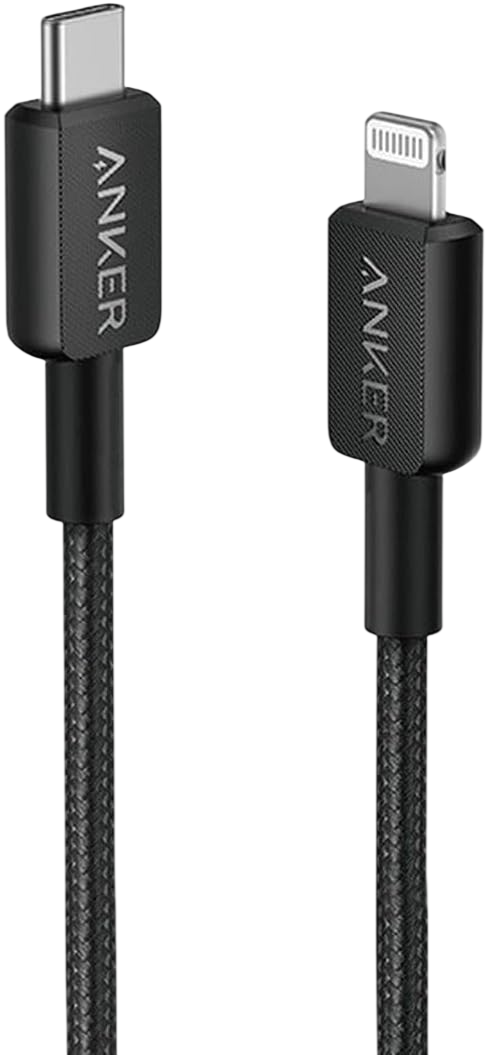Anker 322 USB-C to Lightning Cable - Black braided