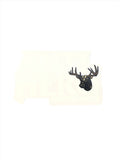 Anti-Hero Skateboards Deer Clear Black 6.5" x 4.5" Sticker