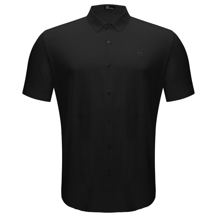 Apex Spirit Short Sleeve Button-Up BLACK