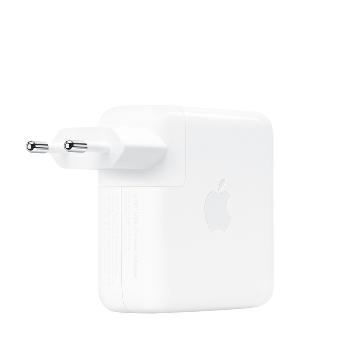 Apple 67W USB-C Power Adapter - 2-Pin EU plug view