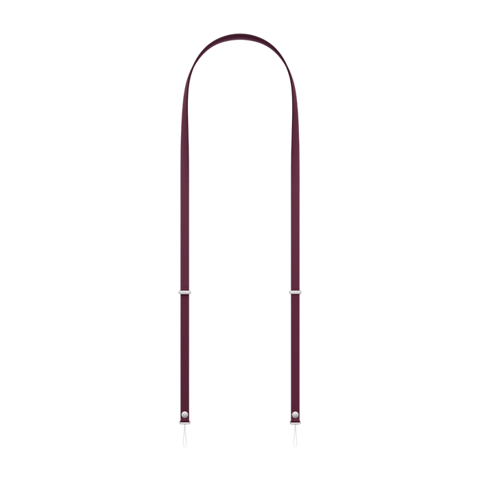 Apple Crossbody Strap in Burgundy #color_burgundy