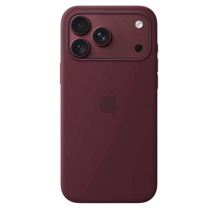 Apple iPhone 18 Pro Max Silicone Case with MagSafe in Burgundy #color_burgundy