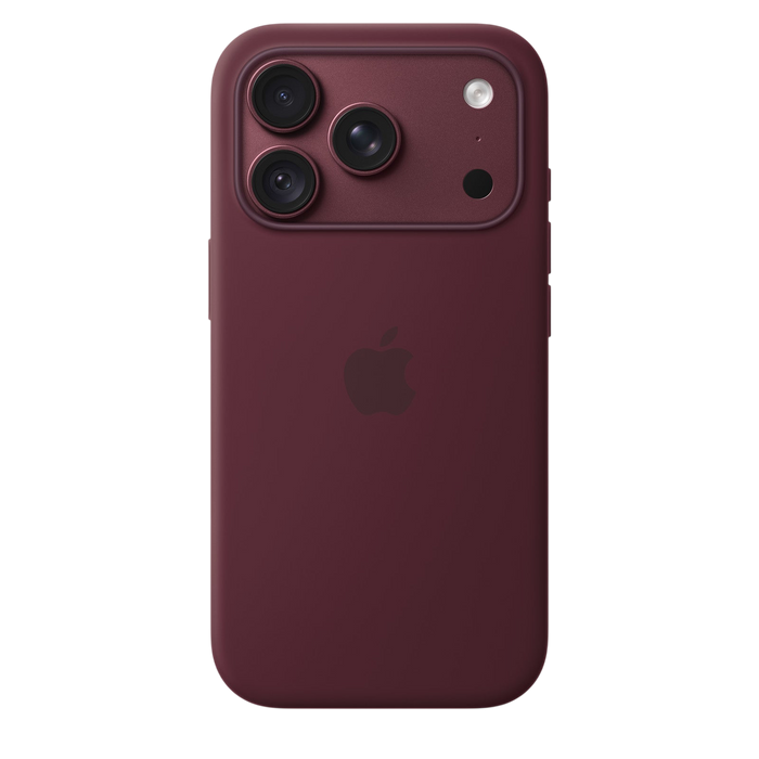 Apple iPhone 18 Pro Silicone Case with MagSafe in Burgundy #color_burgundy