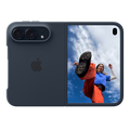 Apple iPhone Duo Case in Navy Blue, unfolded back exterior #color_navy-blue