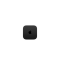 Apple TV 4K (3rd generation) - black device with engraved Apple logo