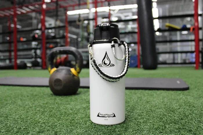 AquaMount Pro 24oz Coastal White Water Bottle