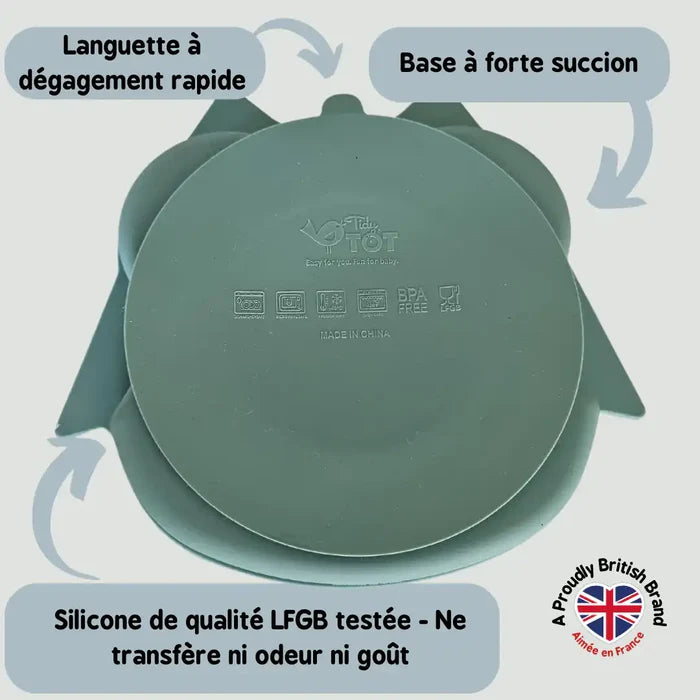 Assiette et Pots en Silicone