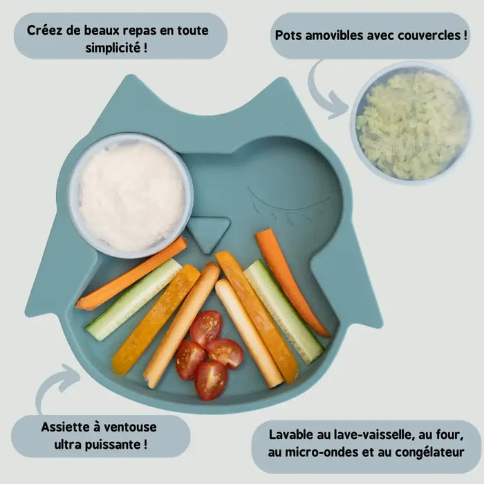 Assiette et Pots en Silicone