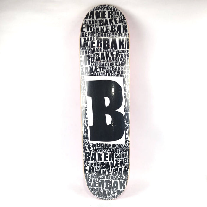 Baker All Over Print Black/White 8'' Skateboard Deck