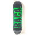 Baker Sammy Baca Letters Green/Black 8.475" Skateboard Deck