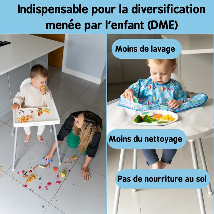 Bavoir Supplémentaire du Kit Bavoir et Plateau Manches Courtes