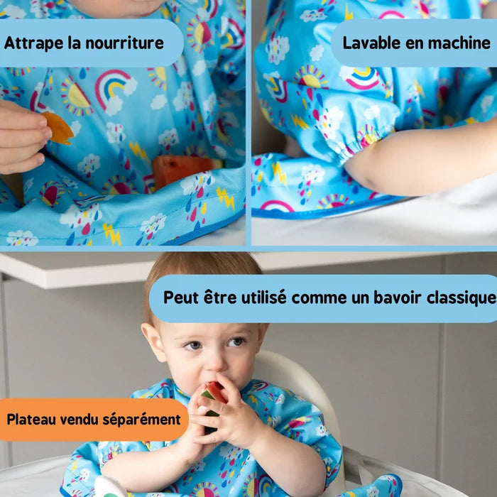 Bavoir Supplémentaire du Kit Bavoir et Plateau Manches Courtes