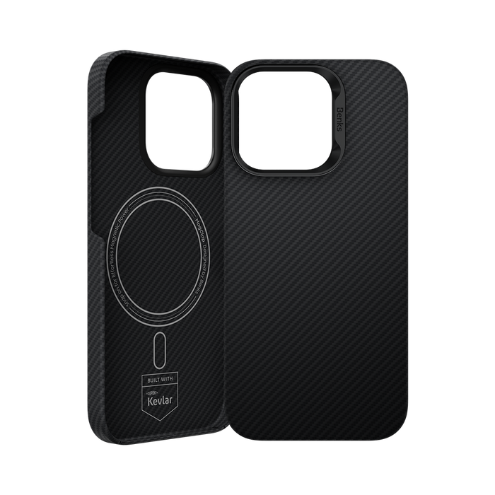 Benks ArmorAir Case Kevlar® 600D for iPhone 16 Pro Max with Space Grey Camera Frame