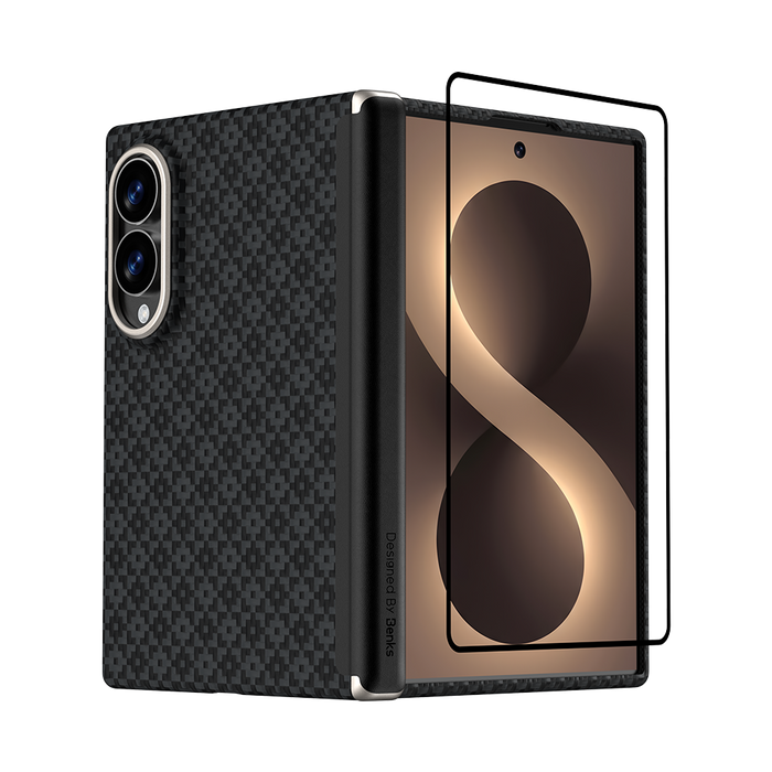 Benks ArmorGrid Air Grand Combo built with Kevlar® for Samsung Galaxy Z Fold 8 / Z Fold 8 Ultra - Black #color_black