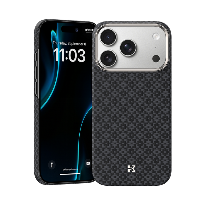 Benks ArmorGrid ArmorAir Case built with Kevlar® for iPhone 17 Pro & Pro Max - Obsidian Black #color_obsidian-black