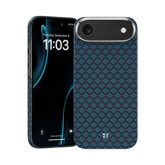 Benks ArmorGrid ArmorAir Case built with Kevlar® for iPhone Air - Azure Blue #pattern_azure-blue