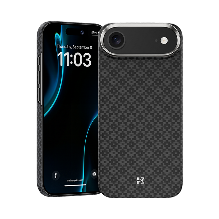 Benks ArmorGrid ArmorAir Case built with Kevlar® for iPhone Air - Obsidian Black #pattern_obsidian-black