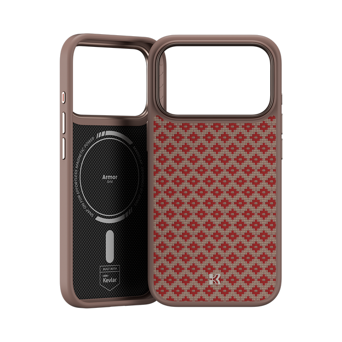 Benks ArmorGrid ArmorPro Case built with Kevlar® for iPhone 17 Pro & Pro Max - Orange #color_orange