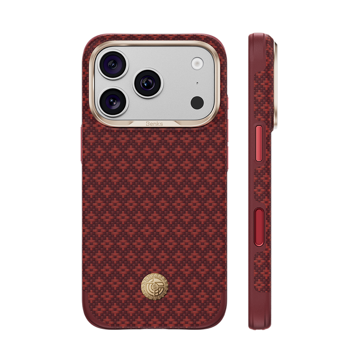 Benks ArmorGrid Edge X9 Case built with Kevlar® for iPhone 18 Pro / 18 Pro Max - ArmorEdge Red #color_armoredge-red