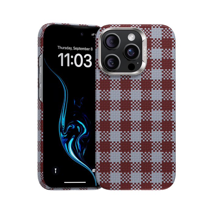Benks ArmorVichy Case built with Kevlar® for iPhone 16 Pro Max - Red #pattern_red