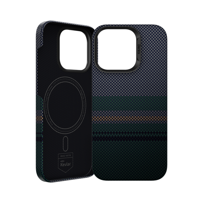 Benks Aurora ArmorAir Case built with Kevlar® for iPhone 16 Pro Max with Black Frame