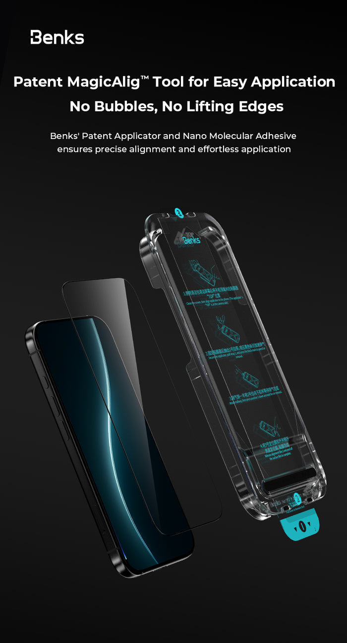Benks GlassWarrior Sapphire Screen Protector for iPhone 17 Series (17 / Pro / Pro Max / Air)