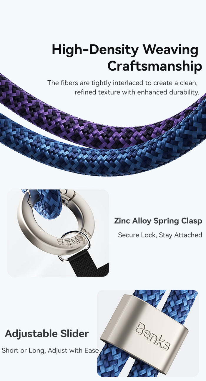 Benks GS02 ArmorGrid Phone Adjustable Short Strap