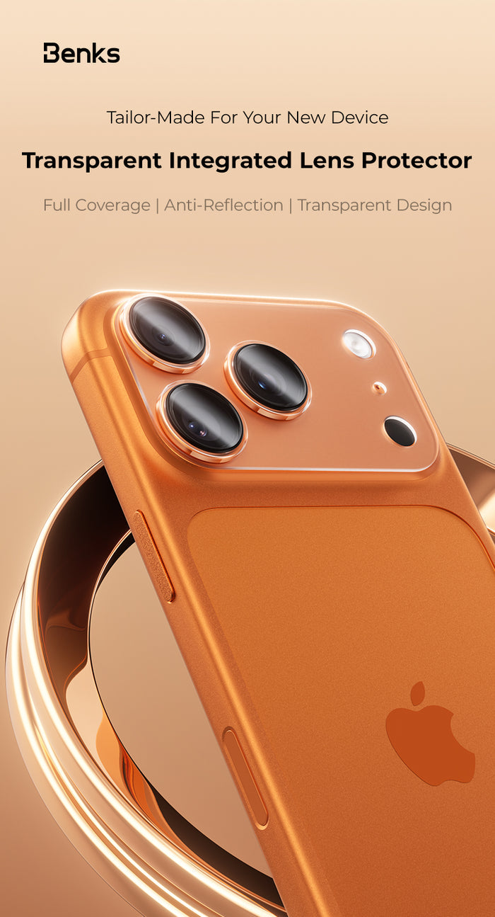 Benks Integrated Matte Transparent Protector for iPhone 17 Pro