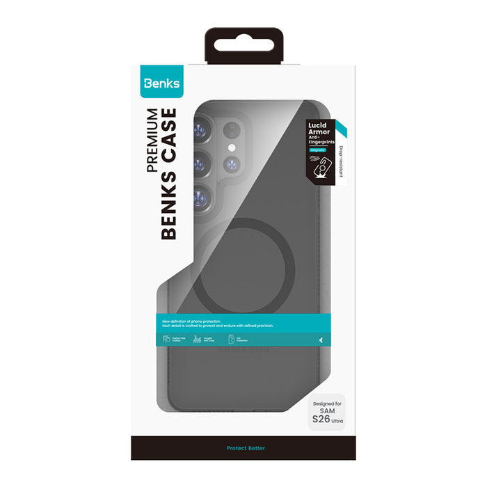 Benks Magnetic Lucid Armor Case for Samsung Galaxy S26 Series - Black #color_black