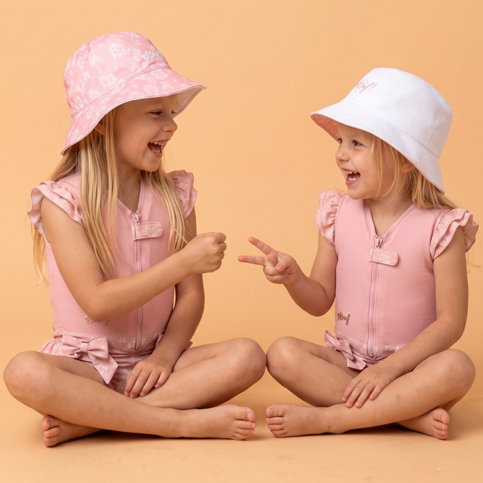 Bob réversible anti-UV pour enfant : Lily