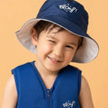 Bob réversible anti-UV pour enfant : Pêcheur Plouf
