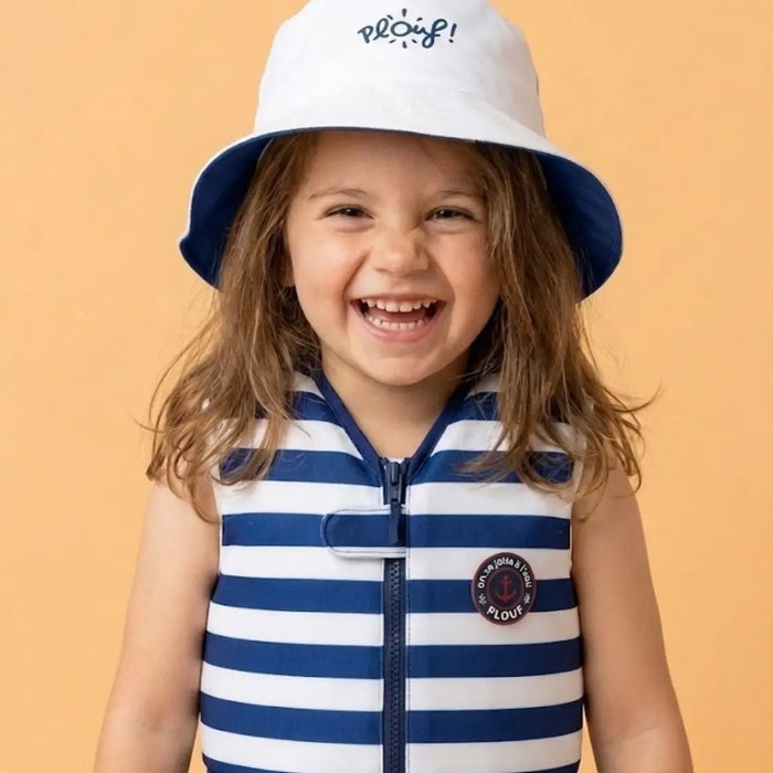 Bob réversible anti-UV pour enfant : Pêcheur Plouf