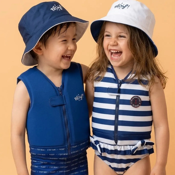 Bob réversible anti-UV pour enfant : Pêcheur Plouf