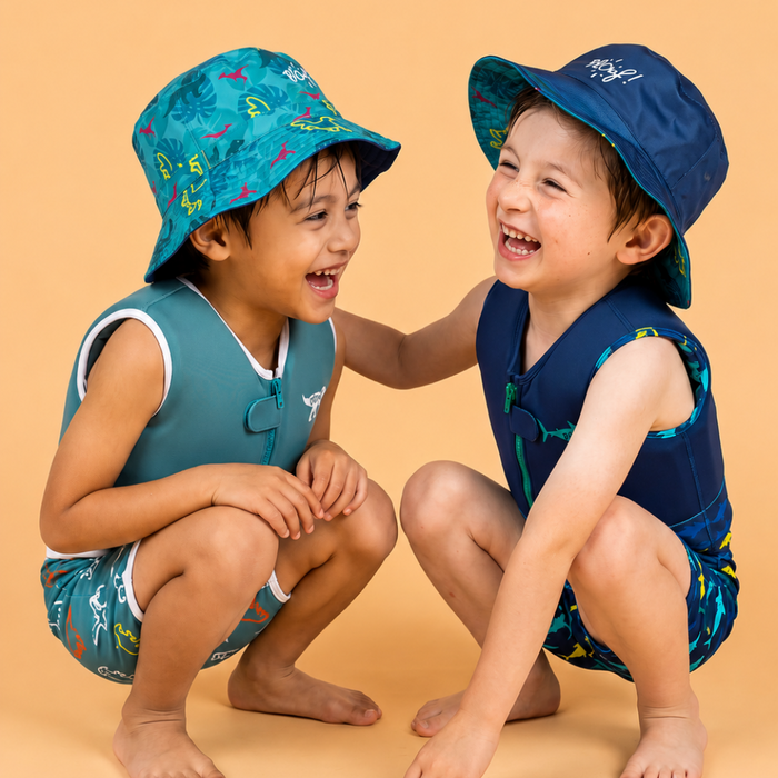 Bob réversible anti-UV pour enfant : Raptor