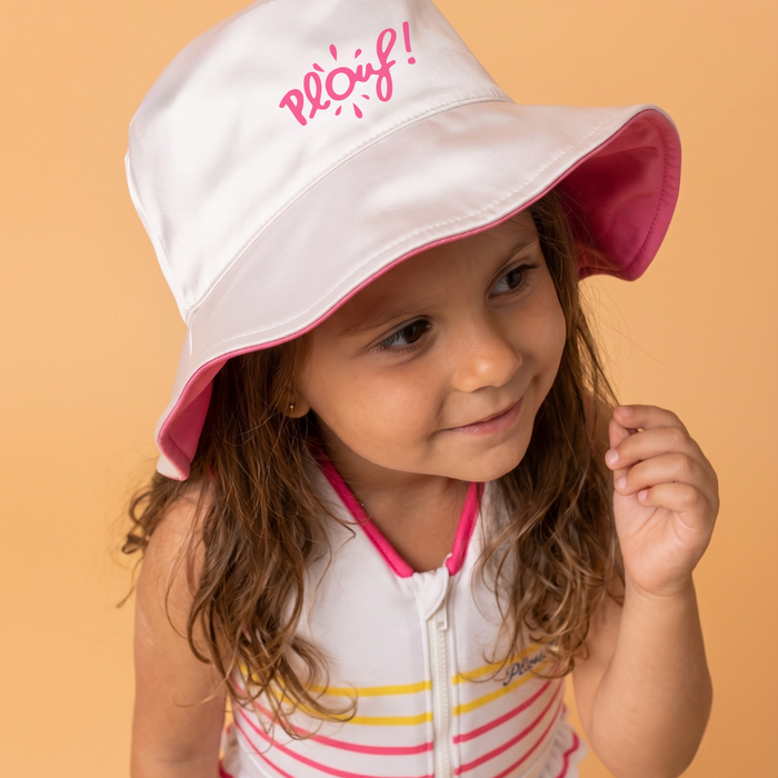 Bob réversible anti-UV pour enfant : Sonia