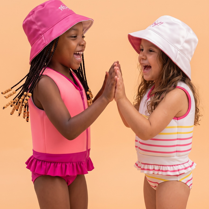 Bob réversible anti-UV pour enfant : Sonia