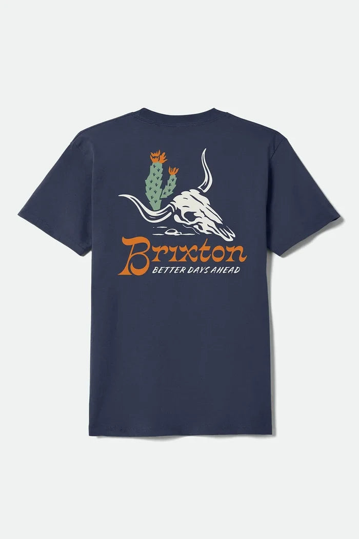 Brixton Barren Standard Navy S/s Shirt