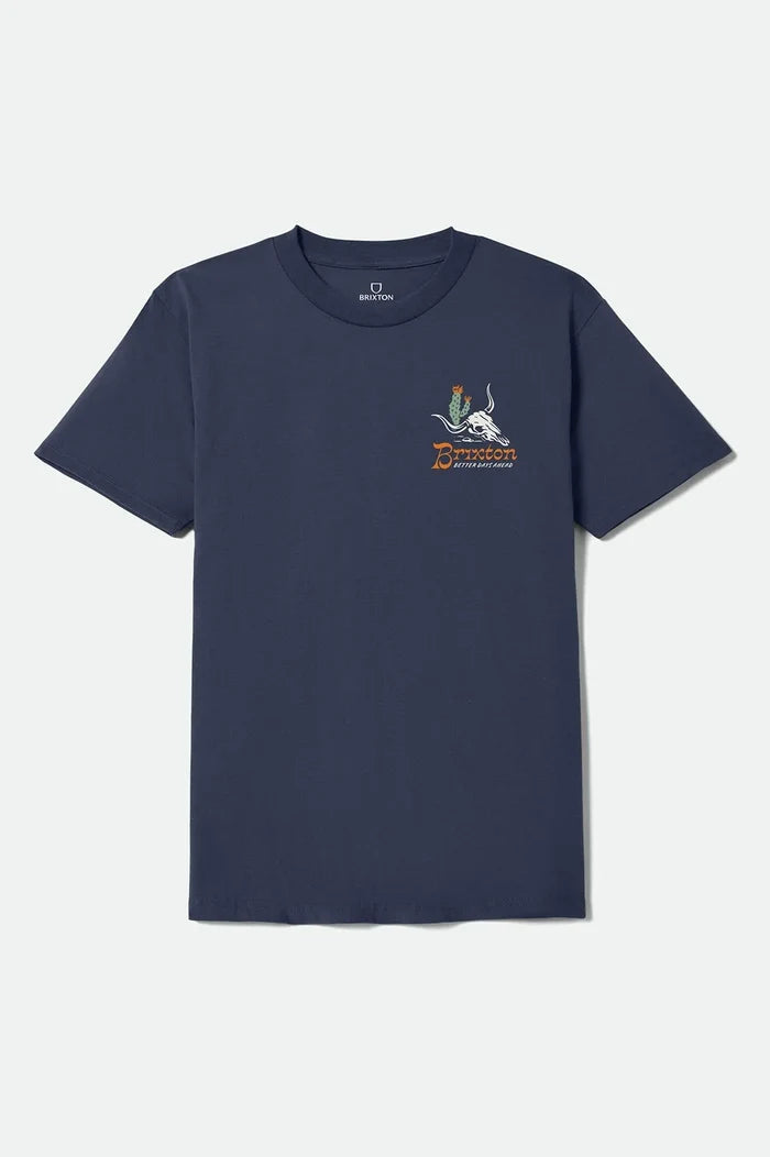 Brixton Barren Standard Navy S/s Shirt