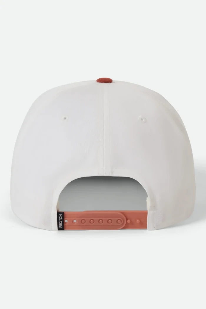Brixton Beekman MP Off White Rust Snapback Hat
