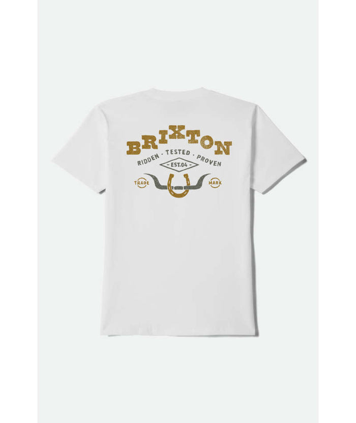 Brixton Beekman White Standard S/s Shirt