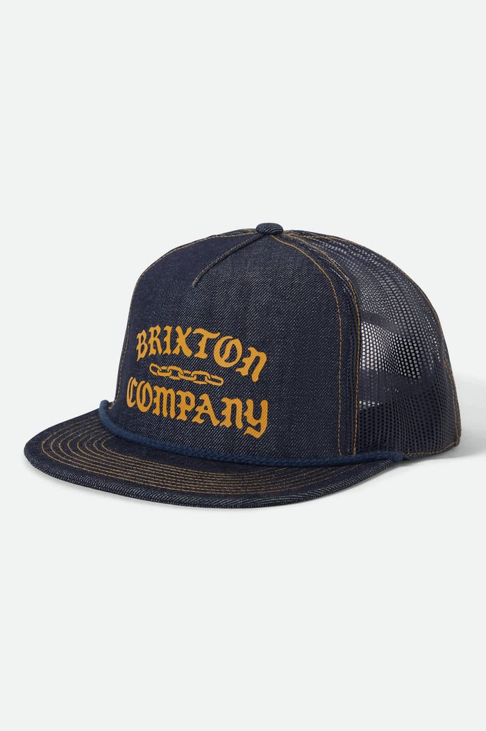 Brixton Chains NP HP Dark Denim Navy Snapback Hat