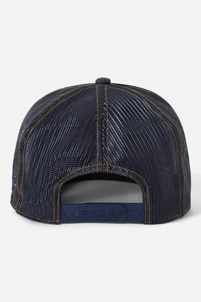 Brixton Chains NP HP Dark Denim Navy Snapback Hat
